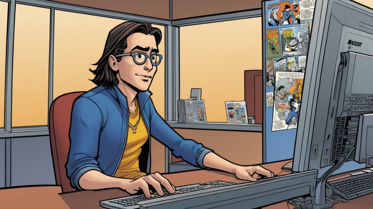 Improving User Experience: Benefits of SSO for Windows Application Authentication: A guy configuring the Windows application SSO on this admin PC at the office